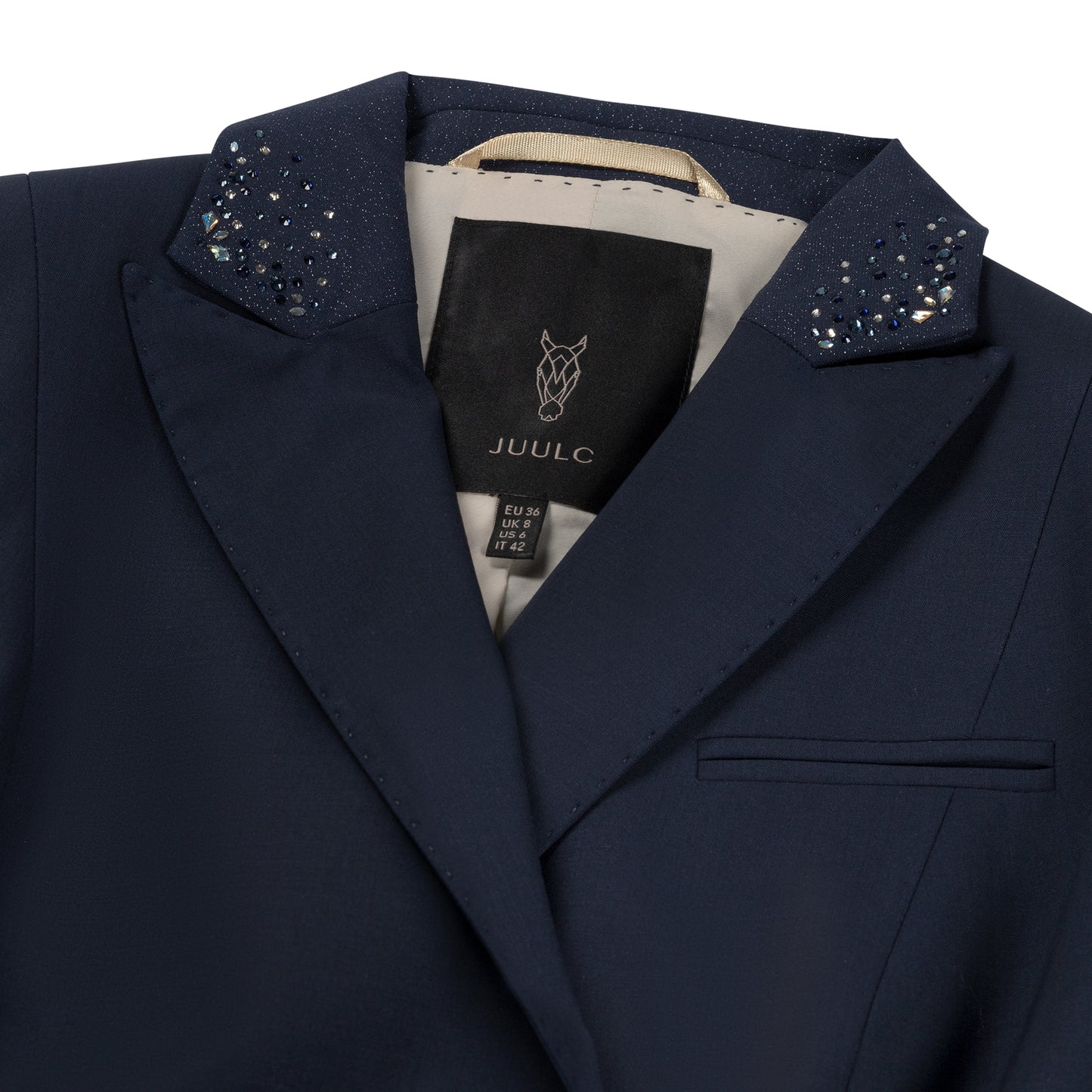 Maßgeschneiderter Frack - Navy Stardust - Swarovski