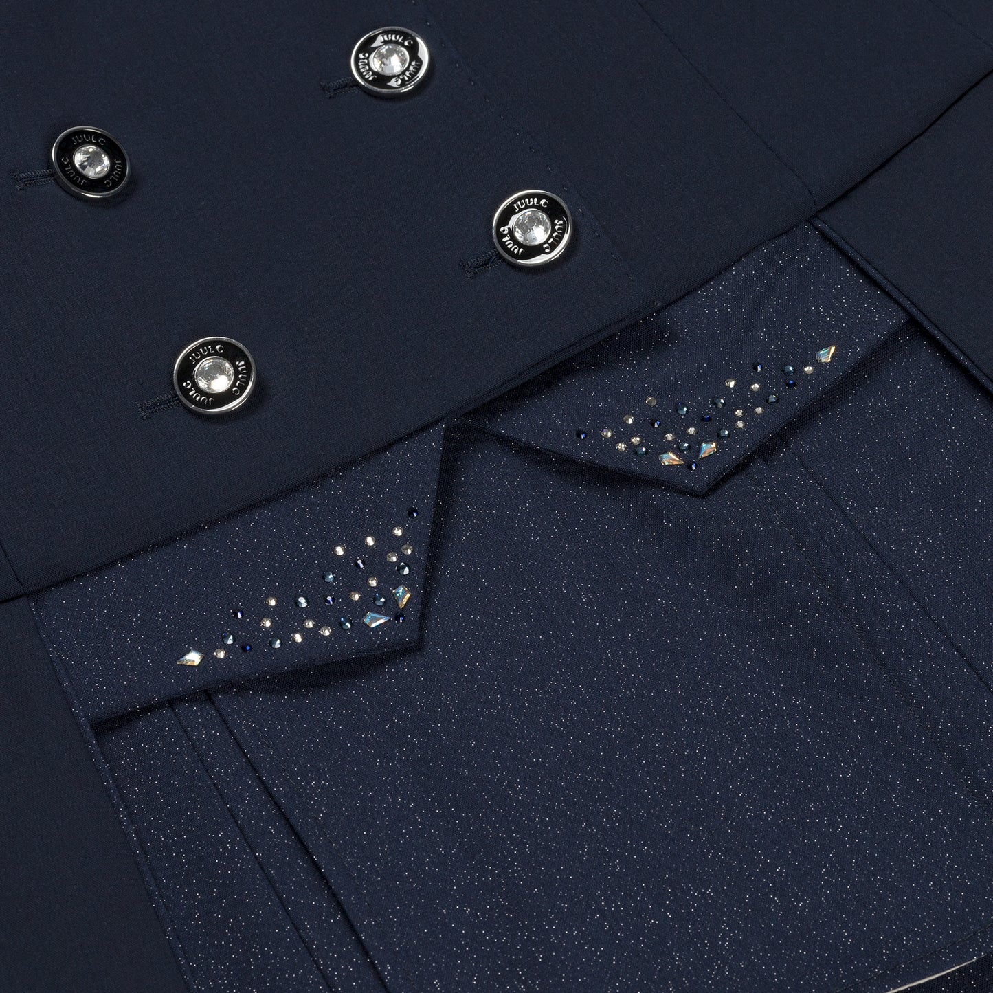 Maßgeschneiderter Frack - Navy Stardust - Swarovski