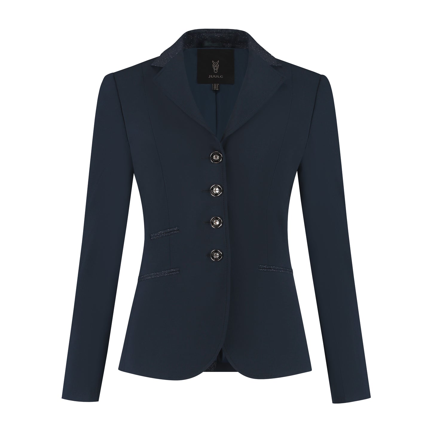 Navy Stardust Dressur Turnierjackett mit Swarovski Kristallen